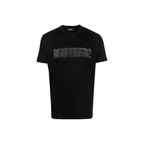 DSQUARED 2 Черные Мужские T-Рубашки