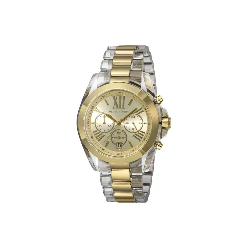 MICHAEL KORS Наручные часы Кварцевый механизм Нержавеющая сталь Ацетатный ремешок 43 мм Золотой циферблат Женские часы