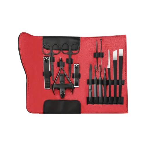 CHUANGMUGONGFANG Набор инструментов для ухода за ногтями и маникюра 15 штук