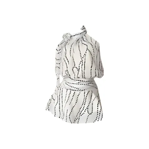 TSKIU Белые Женские Платья без рукавов