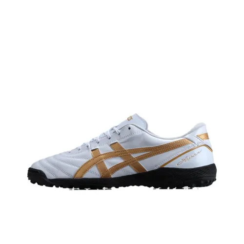 Asics C3 Футбольные бутсы Низкие Белые Золотые Мужские