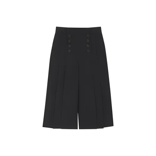 SAINT LAURENT SS22 Повседневные брюки Женские Черный