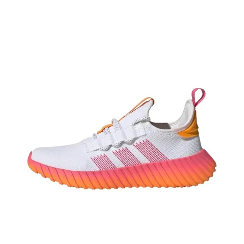 Adidas Kaptir Flow Slip-resistant Abrasion-resistant Low Top Casual Running Sneakers Women's White Orange Adidas Kaptir Flow Slip-resistant Abrasion-resistant Низкий Топ Повседневные Беговые Кроссовки Женские Белый Оранжевый