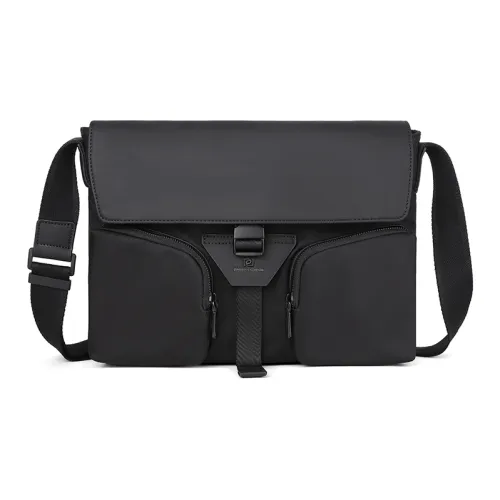 PIERRE CARDIN Сумка через плечо из ткани мужская черная