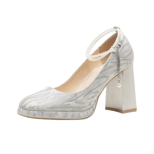 PARK DANCE Высокие каблуки с грубым покрытием Женские