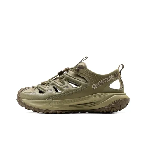 XTEP Slip-Resistant Quick-Dry Hiking Shoes Men's Green XTEP Противоскользящие быстросохнущие походные ботинки мужские зеленые