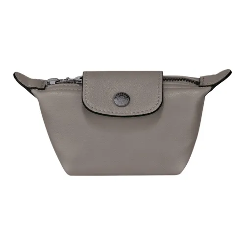LONGCHAMP Le Pliage Cuir Овчина Пельмени Монетница Обычная Женская Серый