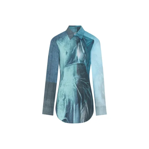 jean paul gaultier Индиго Женские Рубашки