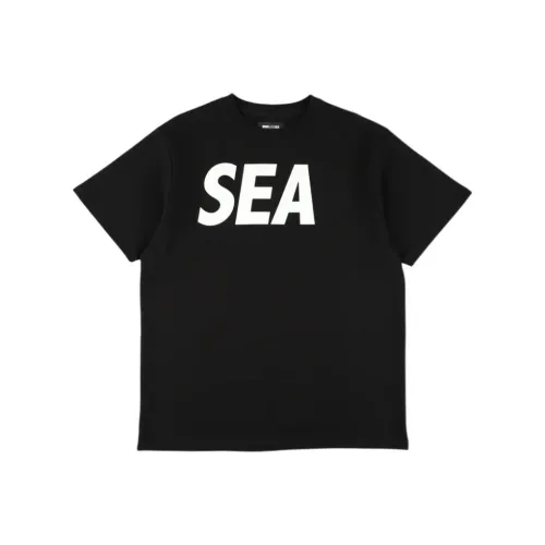 Wind And Sea Черная Унисекс Футболка