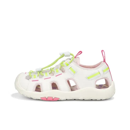 ST SAT KIDS Устойчивые к истиранию отскок дышащие низкие топ сандалии неоновый розовый детские