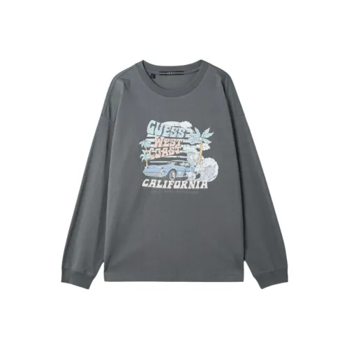 GUESS Темно-серые Женские Футболки