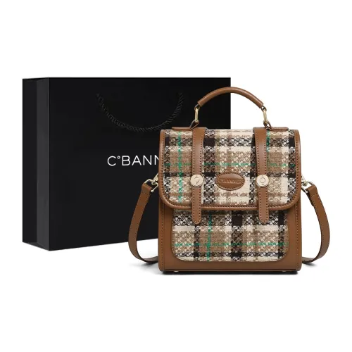 C°BANNER Ткань Синтетическая кожа Рюкзак Средний Женские Кофе