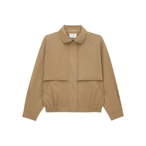 SAINT LAURENT Куртки и Пальто Женские Бежевые