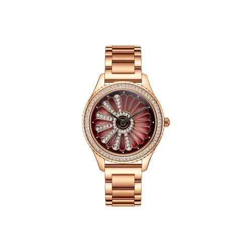 Welly Merck Кварцевый механизм Женские часы с циферблатом в виде скелета