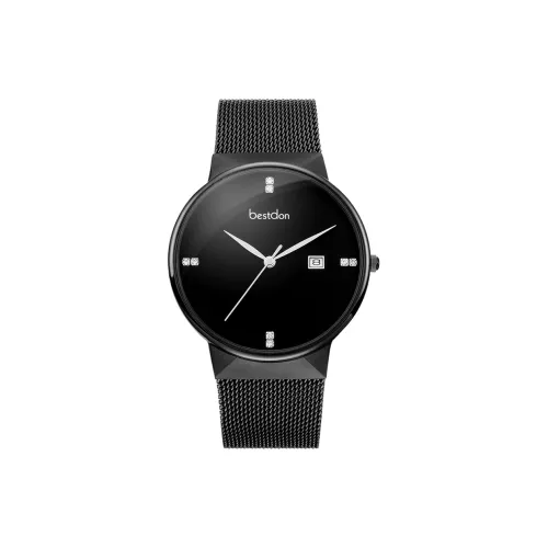 Bestdon Кварцевый механизм ремешок из нержавеющей стали черный циферблат мужские часы