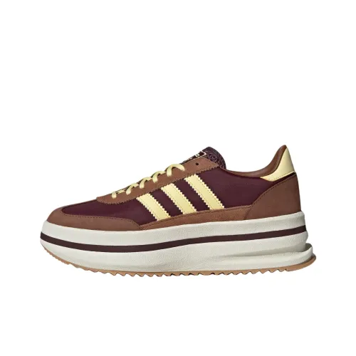 Adidas Originals SL 72 Устойчивый к истиранию Низкий Топ Casual Женский Коричневый Желтый