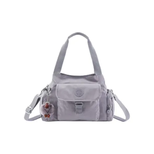 Kipling Полиамид Портативная Сумка через плечо Сумка на плечо Женская Серого цвета
