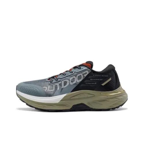 XTEP Kunlun 1,0 Slip-Resistant Low Top Streetwear Men's Gray Blue Black