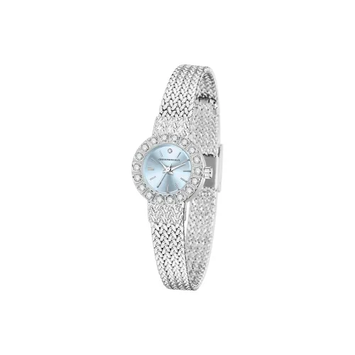 Corriberty Кварцевый механизм сплав ремешок женские часы синий циферблат