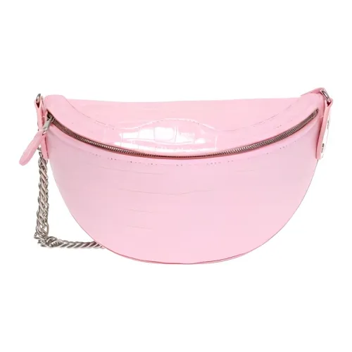 Balenciaga Телячья кожа Одно плечо Через плечо Бананка Экстра малый Женский Детский розовый