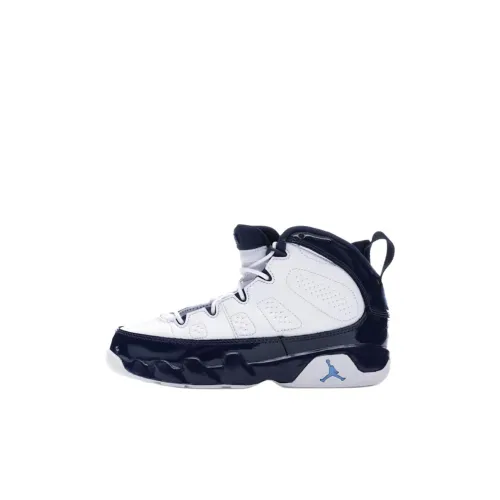 Jordan Air Джордан 9 Устойчивые к истиранию Высокие Детские Баскетбольные Кроссовки Черный Белый Детский