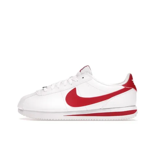 Nike Cortez Slip-resistant Abrasion-resistant Low-top Беговые кроссовки Мужские Белые