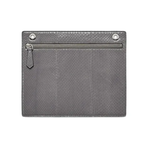 FENDI Кожа Клатч Мужской Угольный Серый