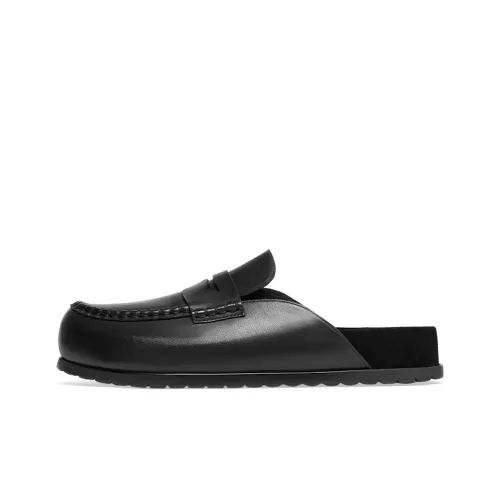 Пепельные резиновые домашние тапочки с противоскользящей подошвой для мужчин