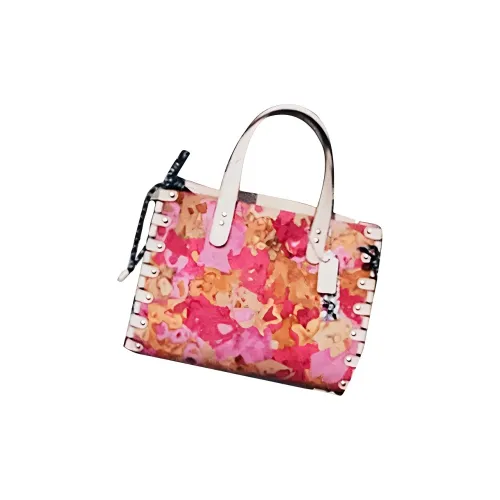 Coachtopia Матовый Утонченный Кожаный Тоут Сумка Сумка для покупок Сумка Большая Женская Многоцветная