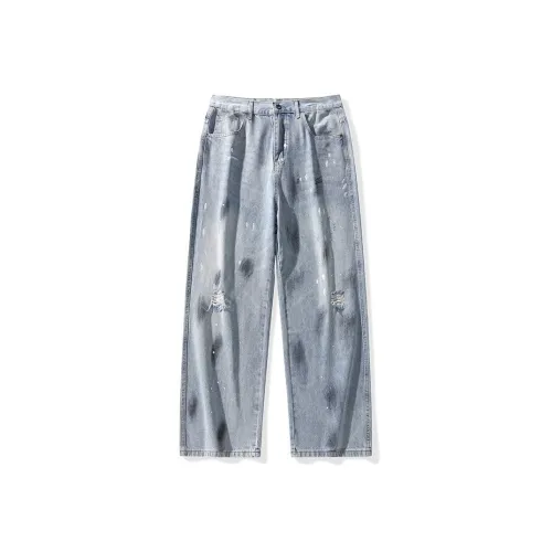 EVBD Светло-синие унисекс джинсы