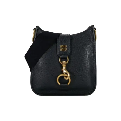 MIU MIU Кожа Тоут Сумка Сумка для покупок Сумка через плечо Сумка Маленькая Женская Черная