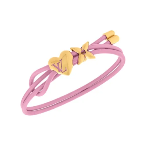 LOUIS VUITTON Металлический браслет с шнурком женский фиолетовый