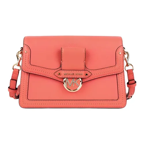 MICHAEL KORS Jessie Кожа Сумка через плечо Средняя Женская Оранжевая Розовая