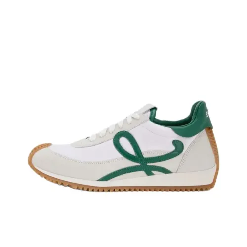 LOEWE Anagram 2,0 Низкий Топ Casual Мужской Белый Зеленый