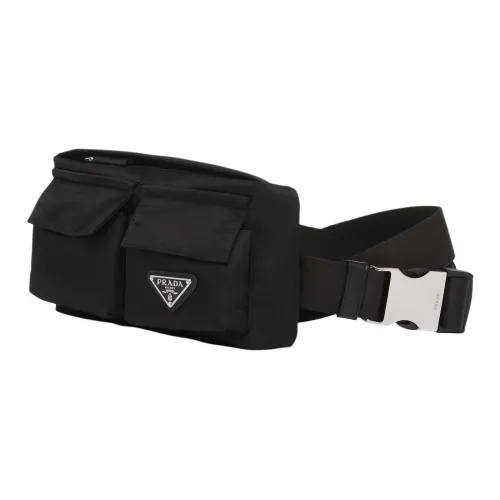 PRADA RE Нейлон Переработанный Полиамид Бананка Мужской Черный