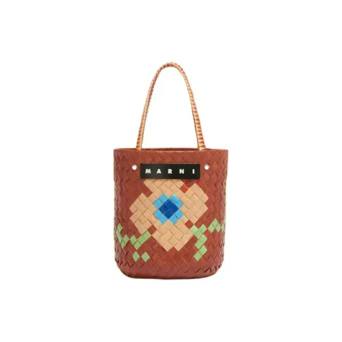 MARNI Полипропиленовая PP Тоут Сумка Сумка для покупок Женская Сумка Золотисто-коричневый