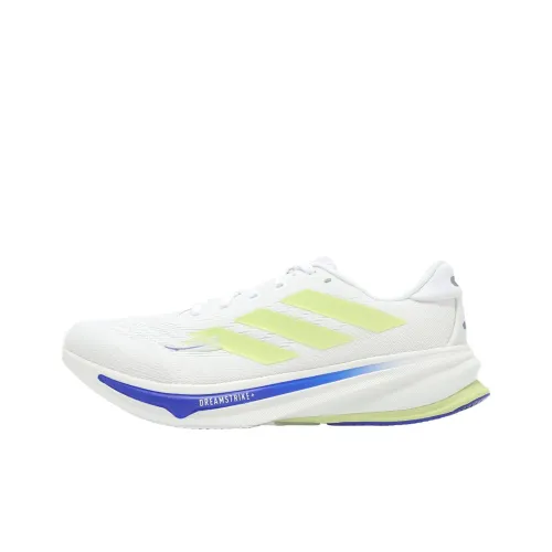 Adidas Supernova Rise 2 Slip-Resistant Abrasion-Resistant Low Top Casual Running Shoes Men's White Wide Fit