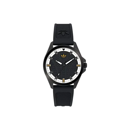 Adidas Originals Кварцевые часы силиконовый ремешок 40 мм черный циферблат унисекс