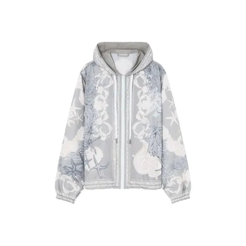 VERSACE SS24 Куртки и Пальто Мужской Серый