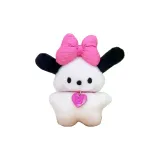 Щенок с бантом и сердцем