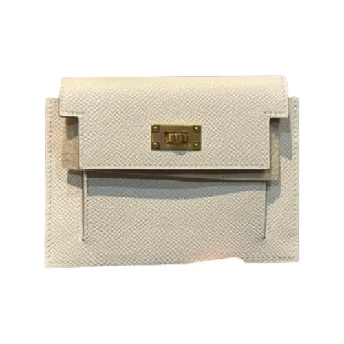 HERMES Kelly Pocket Кошельки Милкшейк Белый Женские