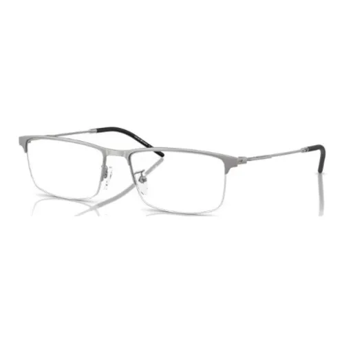 EMPORIO ARMANI Металл Прямоугольные Оправы для очков Мужские Серебряные