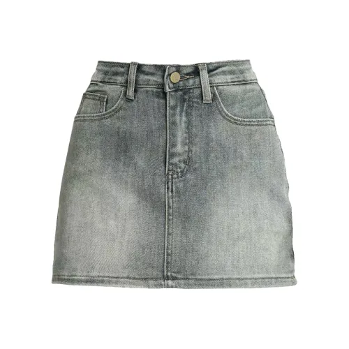 Lan Miao Джинсовые короткие юбки Женские