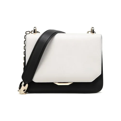 BVLGARI Сумка через плечо из коровьей кожи стандартная женская черно-белая многоцветная