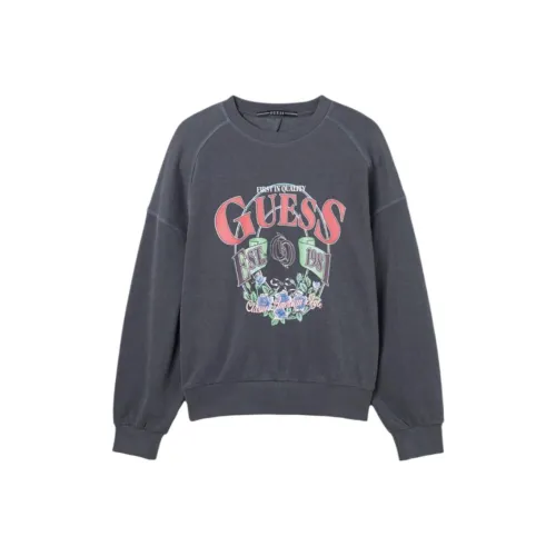 GUESS Темно-серый Женские Свитшоты