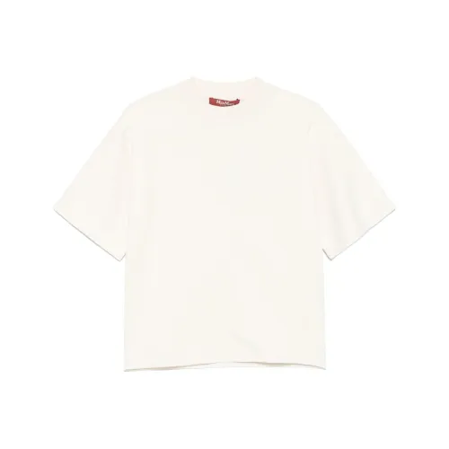 'S MAX MARA T-рубашка с оборванным рукавом женская светло-бежевая