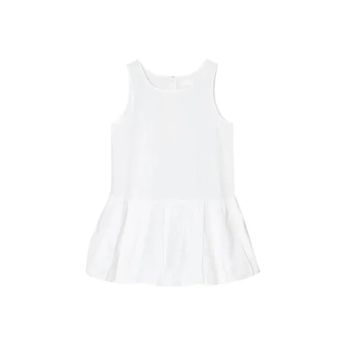 AMOMENTO Без рукавов Платье Женское Белое