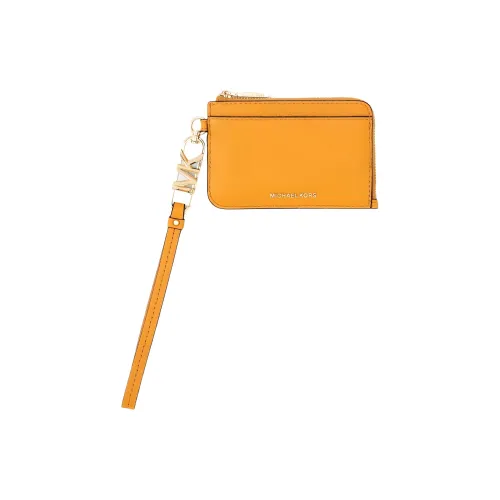 MICHAEL KORS Кошелек из коровьей кожи держатель для карт маленький женский золотой