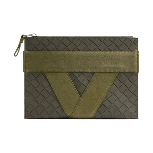 Bottega Veneta Ткань Клатч Мужской Grass Зеленый