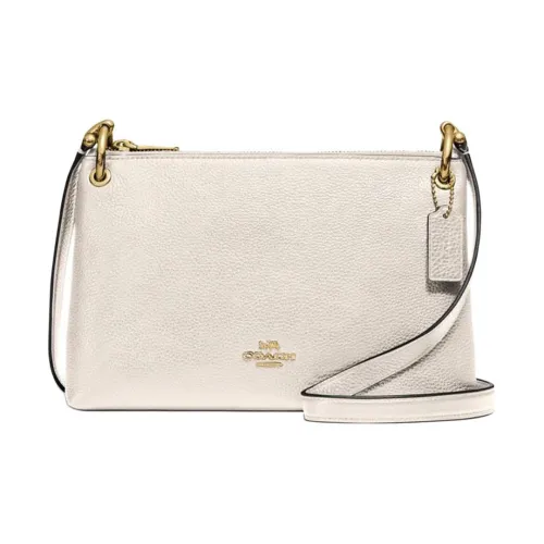 COACH Mia Коровья кожа Сумка через плечо Средняя Женская Белая